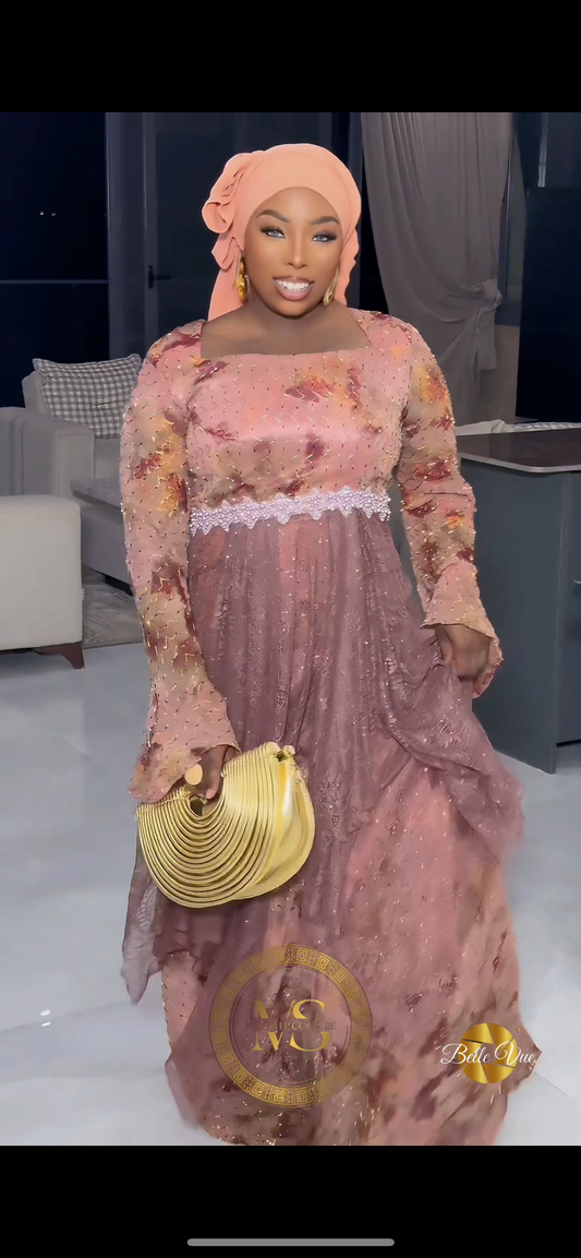 Robe chiffon cristal