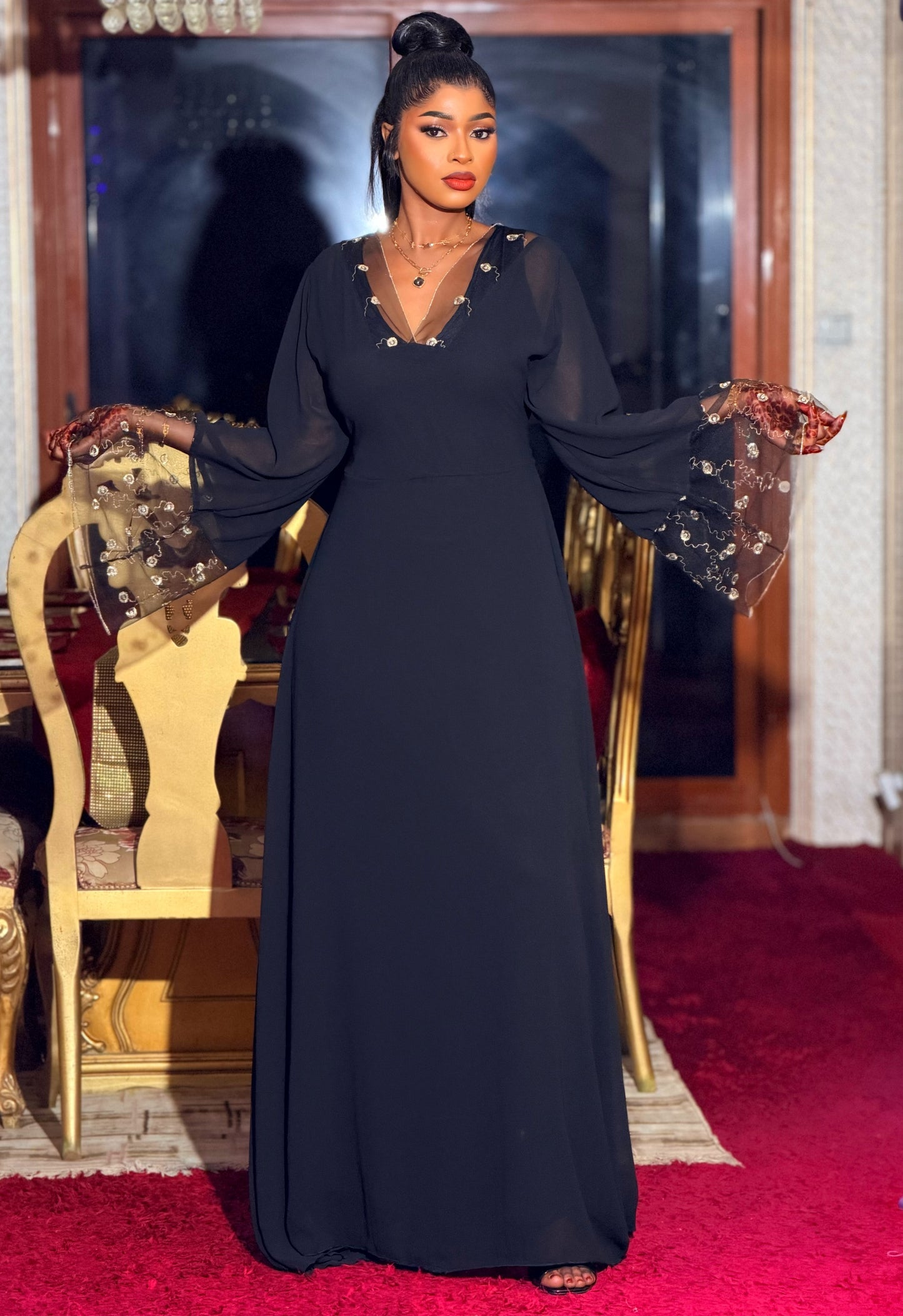 Robe duchesse noir